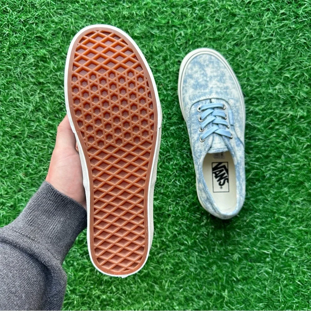 Vans Authentic Denim Destroy Winter Sky Marshmallow - Picture 2 of 8